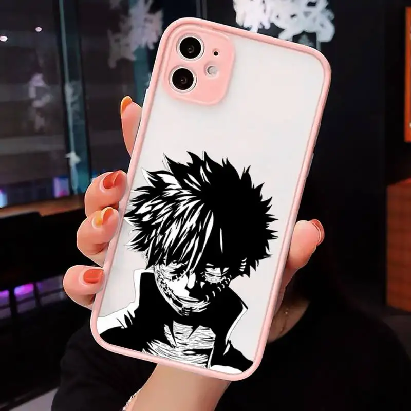 

dabi boku no hero academia manga Phone Cases matte transparent For iphone 7 8 11 12 plus mini x xs xr pro max cover