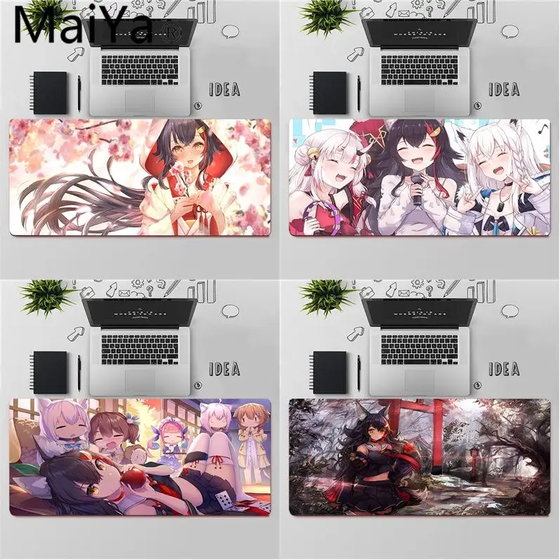 

Maiya Top Quality ookami mio Unique Desktop Pad Game Mousepad Free Shipping Large Mouse Pad Keyboards Mat