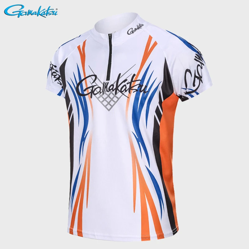 

Gamakatsu 2021 New Fishing Clothing Quick Drying Outdoor Sports Fishing Clothes Breathable Anti-UV Short Sleeve Fishing Shirts