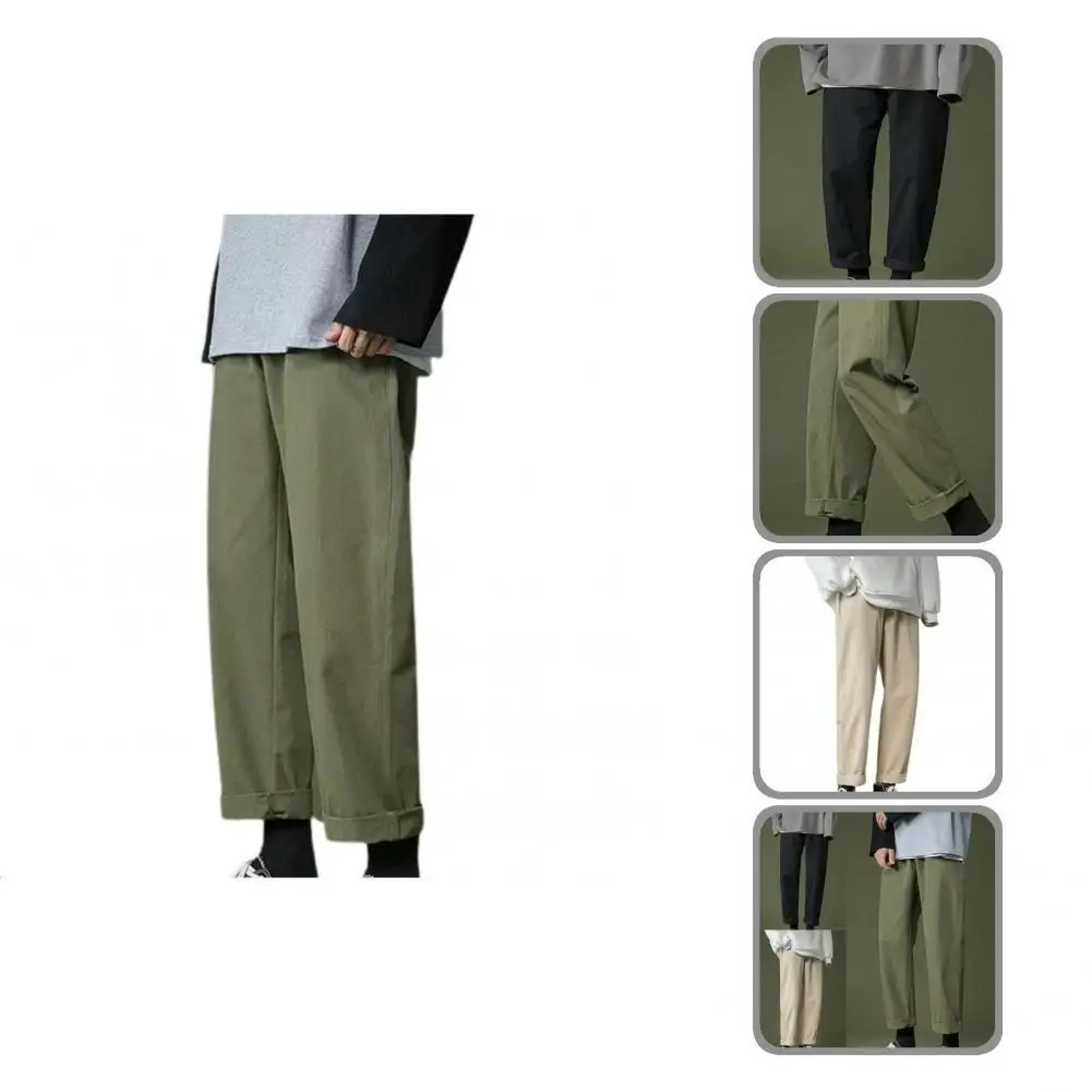 

Mid Waist Plush Soft Student Pants for Dating Autumn Trousers Mid Waist Plush Soft Student Pants for Dating