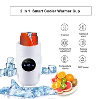 2 in 1 smart cooling cup rapid cooling cup beer juice beverage water cooler warmer cup with touch screen car heating cooling cup