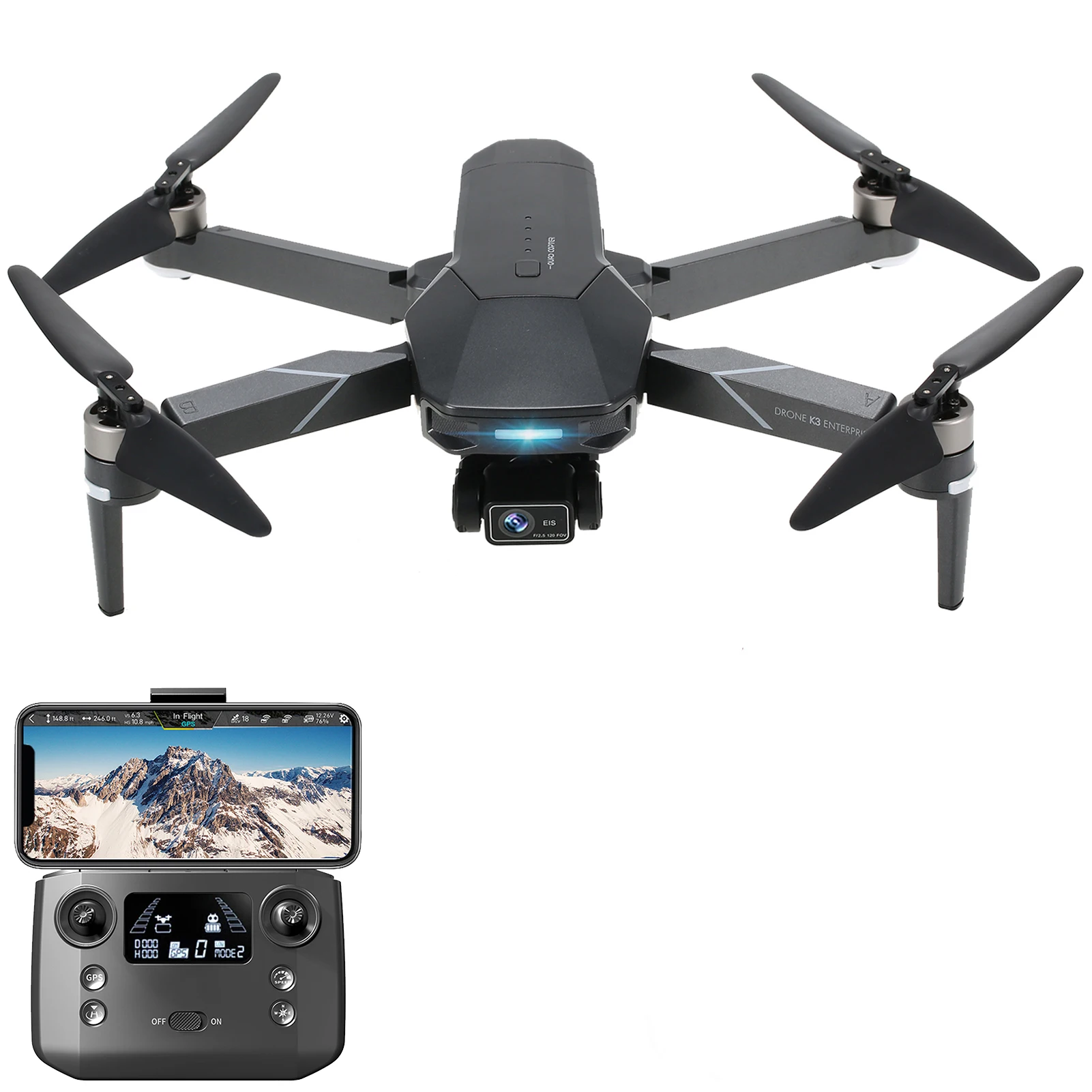 VISUO K3 MAX 4K HD камера 3-осевой карданный GPS Дрон Wi-Fi FPV складной Квадрокоптер с