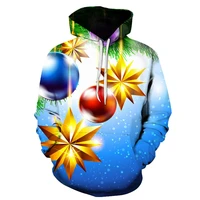 2021 new christmas gift theme mens 3d printed hoodie fashion snowman hooded sweatshirt hooded pullover boy clothes