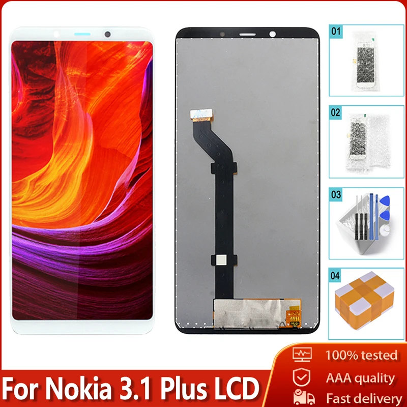 6 0 &quotоригинальный модуль дисплея для Nokia 3 1 Plus TA 1118 1125 1117 ЖК дисплей сенсорный