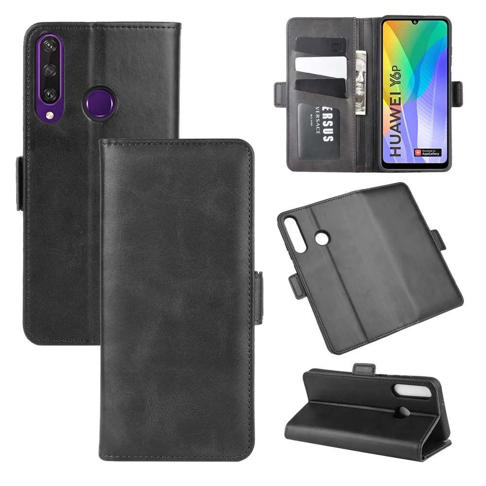 

Case For Huawei Y6P Leather Wallet Flip Cover Vintage Magnet Phone Case For Huawei Y6P Coque