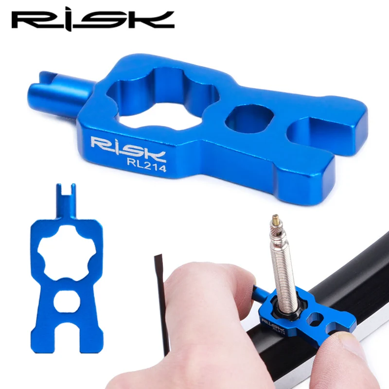 

RISK Bike Valve Wrench Bicycle Valve Removal Tool Bike Schrader/Presta Valve Core Installation Bicycle Portable Repair Tools