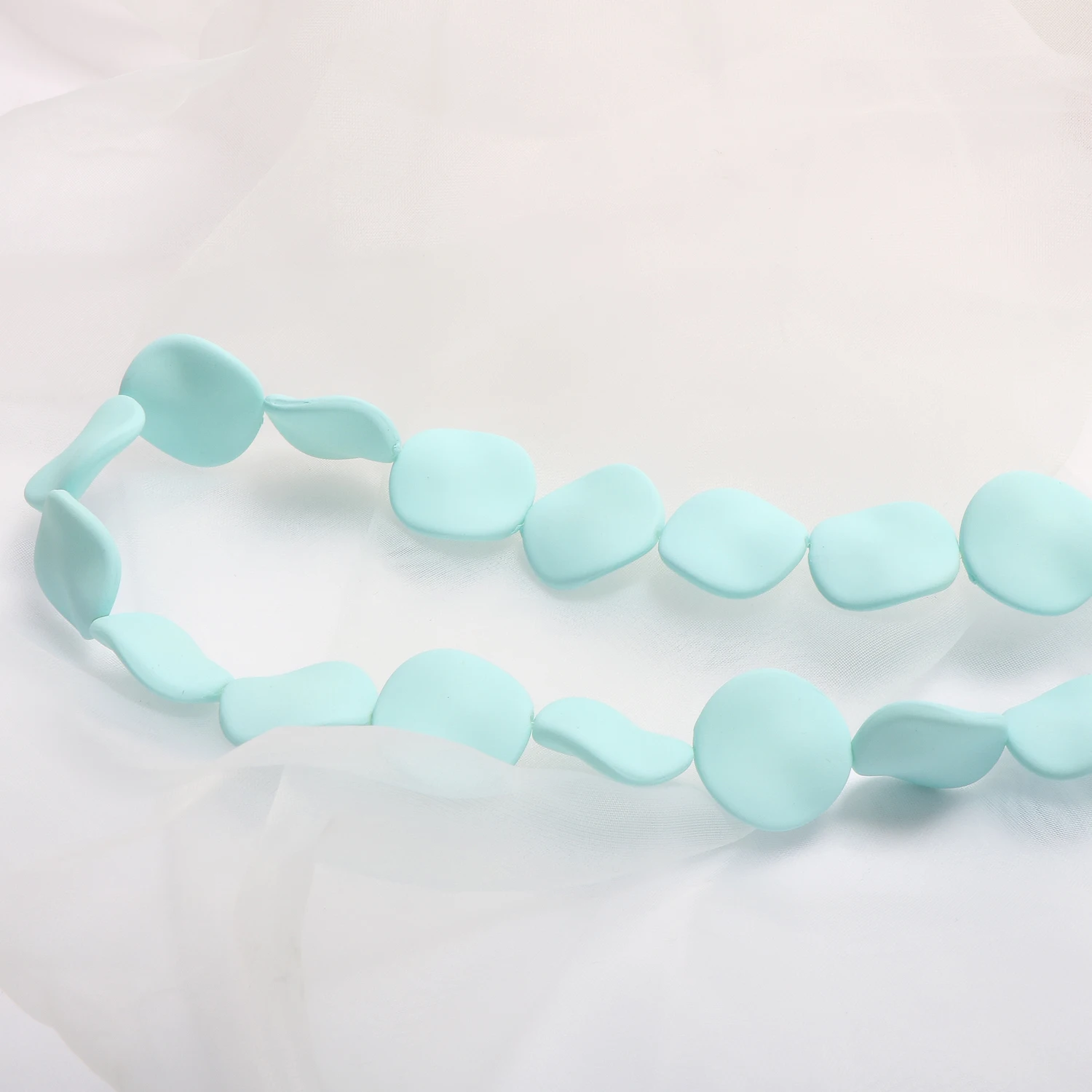 Макарон милый Фантом гофрированный круглый резиновый скраб плоский бисер DIY