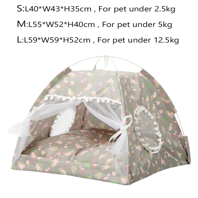 Милая кровать для домашних животных милая палатка кошек домик собак спальный