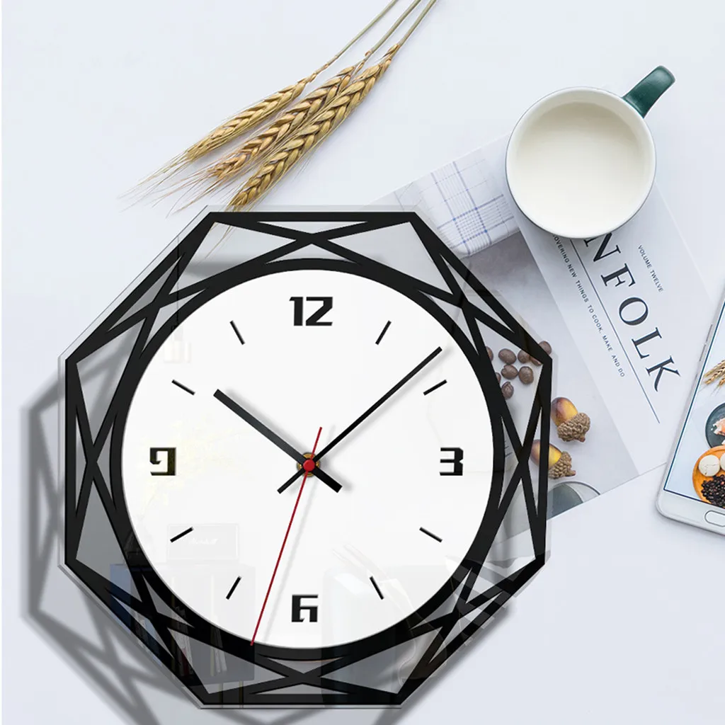 Модные Простые бесшумные настенные часы в скандинавском стиле для домашнего