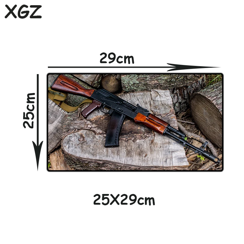 XGZ армейские энтузиасты большой размер коврик для мыши шитье военный АК винтовка
