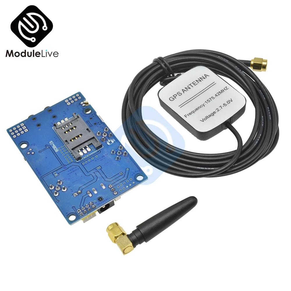 Модуль SIM808 GSM GPRS GPS макетная плата SMA с антенной для Arduino | Инструменты