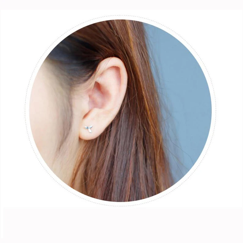 Женские асимметричные серьги гвоздики Trusta модные милые миниатюрные из 100%