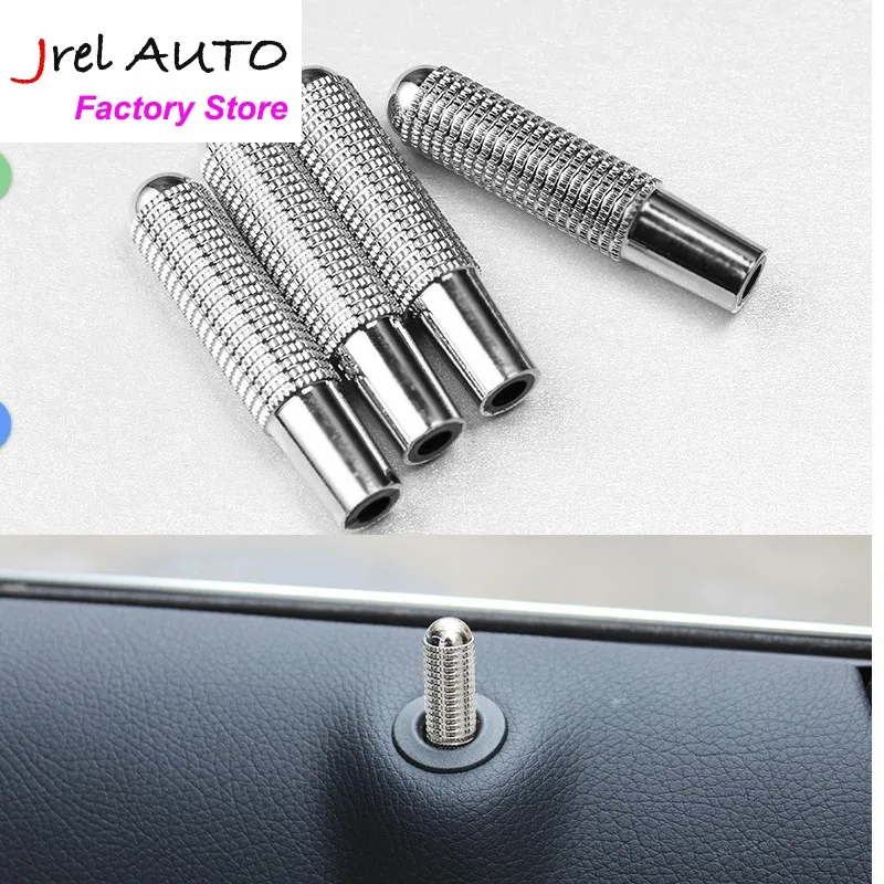 

JREL 4pcs Cay Styling for Mercedes Benz GLE ML C GLC W205 E W213 CLS GLA CLA A B GLK Auto Door Bolt Car Door Bolt Lock Pin
