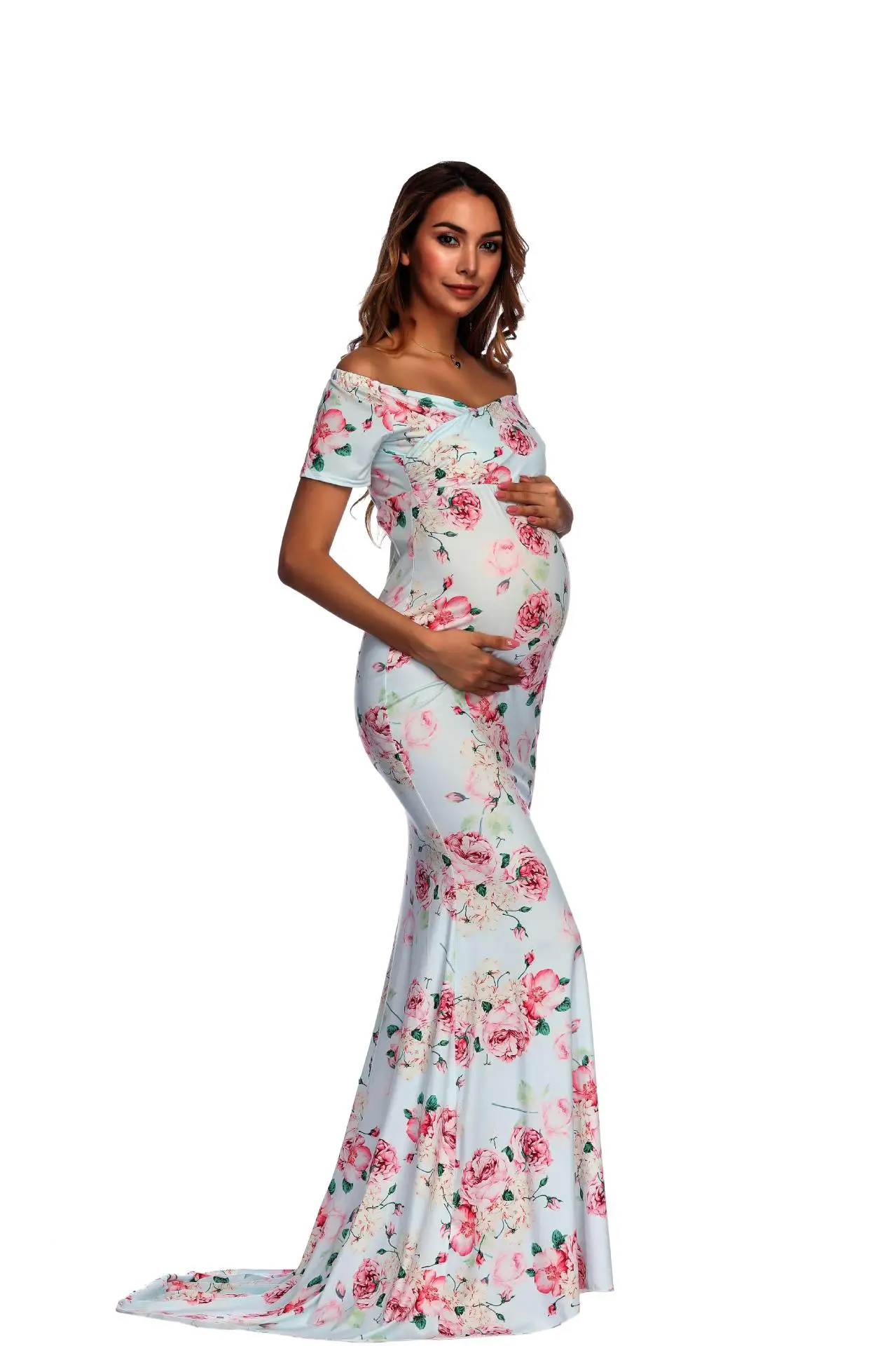 Платье для беременных 2021 одежда фотосессии беременности платья элегантное