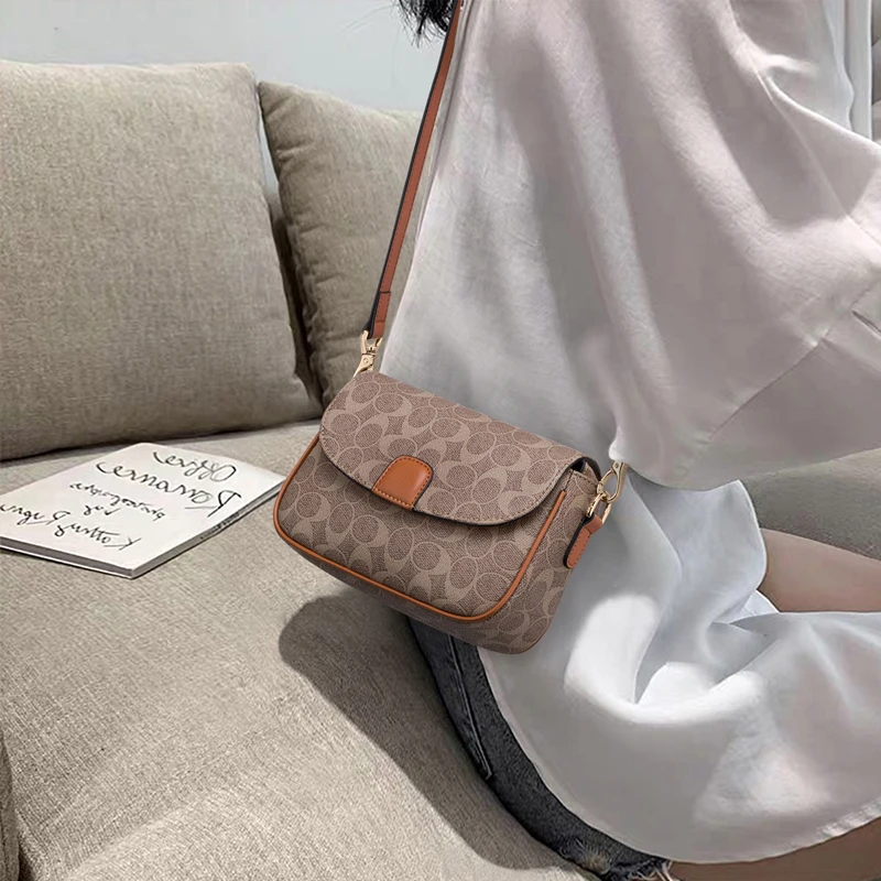 

Women's Bag PVC Leather Vintage Signature Totes Retro Fashion Female Handbag Casual Ladies Travel Shoulder Cross-body Bag