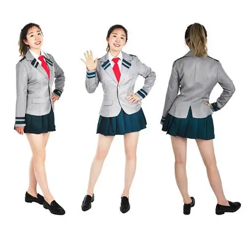 

Inspired by My Hero Academia Boko No Hero Ochaco Uraraka Anime Cosplay Costume