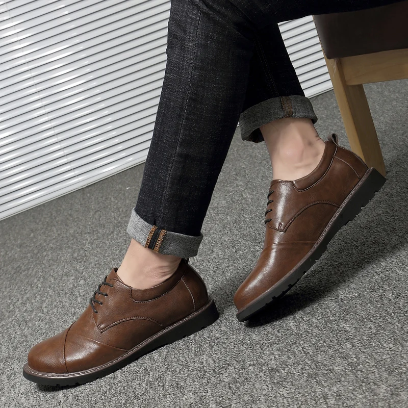 

HKIMDL New Summer Soft Handmade Men's Leather Casual Shoes Men Loafers Luxury Brand Spring Fashion Sneakers Business Shoes