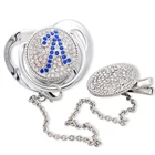 Соски соска для младенца для новорожденных держатель для пустышки Соска-пустышка силиконовая с буквой, без бисфенола