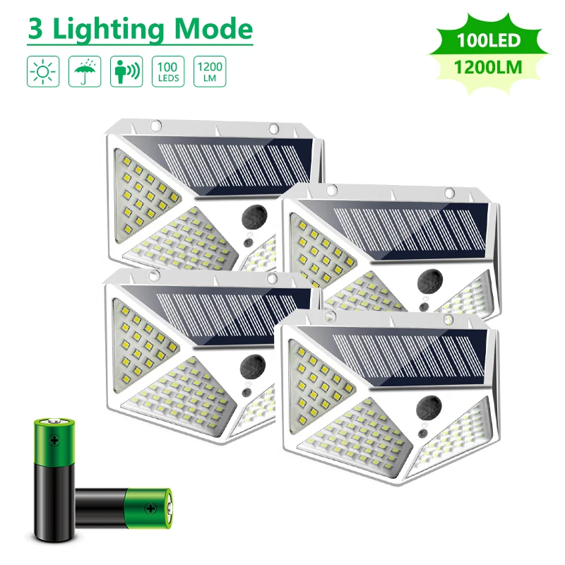 

110 LED Solar Light Outdoor Solar Lamp PIR Motion Sensor Wall Light Waterproof Solar Powered Sunlight For Garden Decoration