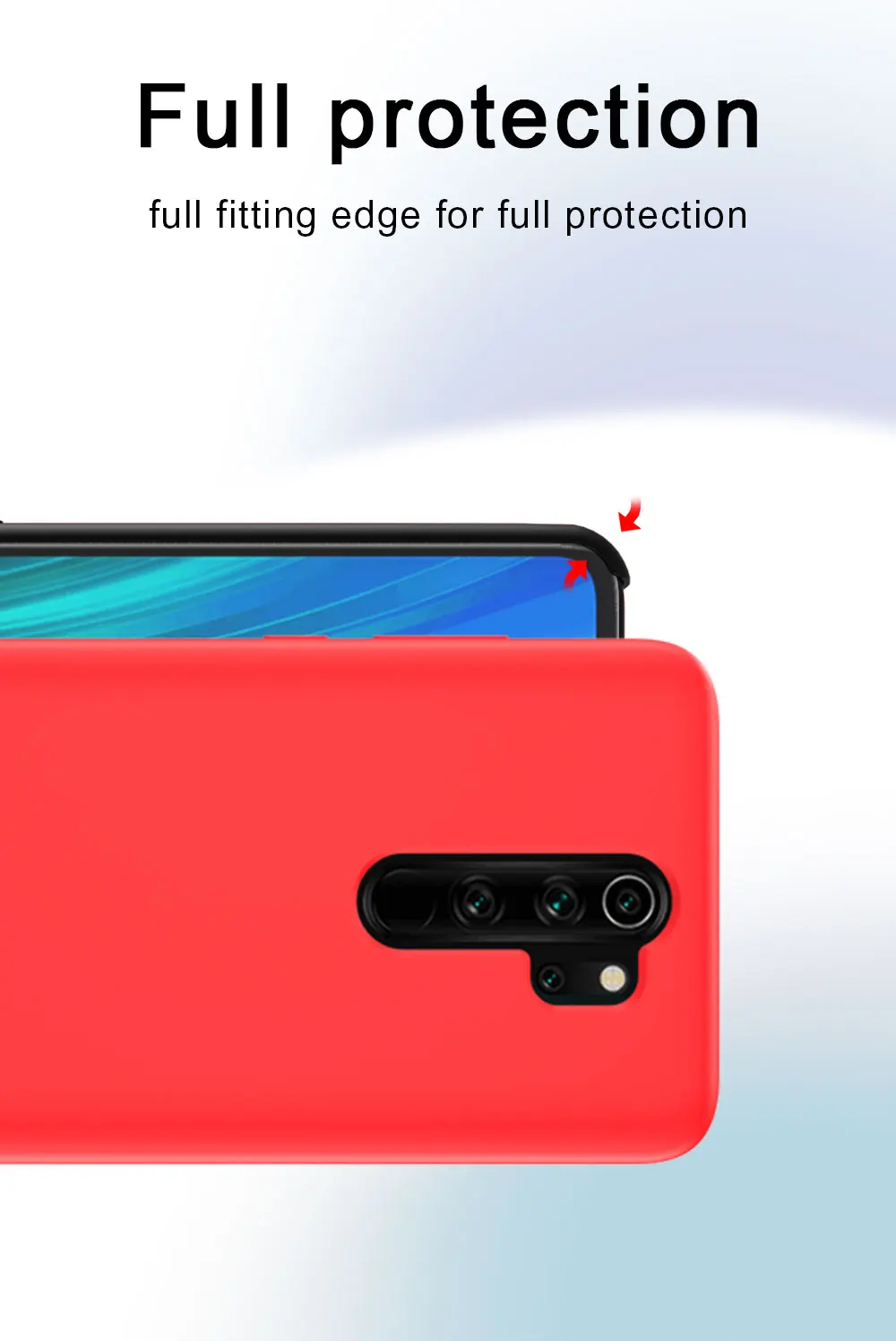 Для Redmi Note 8 Pro Чехол Мягкий Жидкий силиконовый чехол для XIAOMI Redmi 7A 6A Note 5 6 7 8 Pro глобальная версия Полный Чехол для задней панели