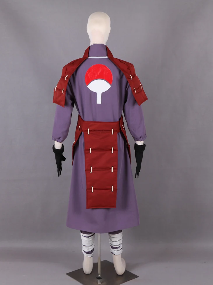 Лидер продаж! Аниме Наруто Shippuden Мадара Учиха Косплей Костюм 4th Greatest Ninja War Edo Tensei Figting Униформа на заказ
