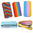 Пузырьковые игрушки-карандаши, детские игрушки для снятия стресса, сжимаемая игрушка, антистресс, мягкие сжимаемые игрушки для детей, рождественские подарки, сумка