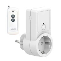 universal eu socket power outlet rf 433mhz wireless remote control smart socket plug compatible broadlink rm4 pro for smart home