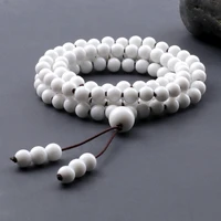 women natural stone white onyx agates smooth round beads bracelet necklace vintage charm amazonite meditation jewelry pulseira