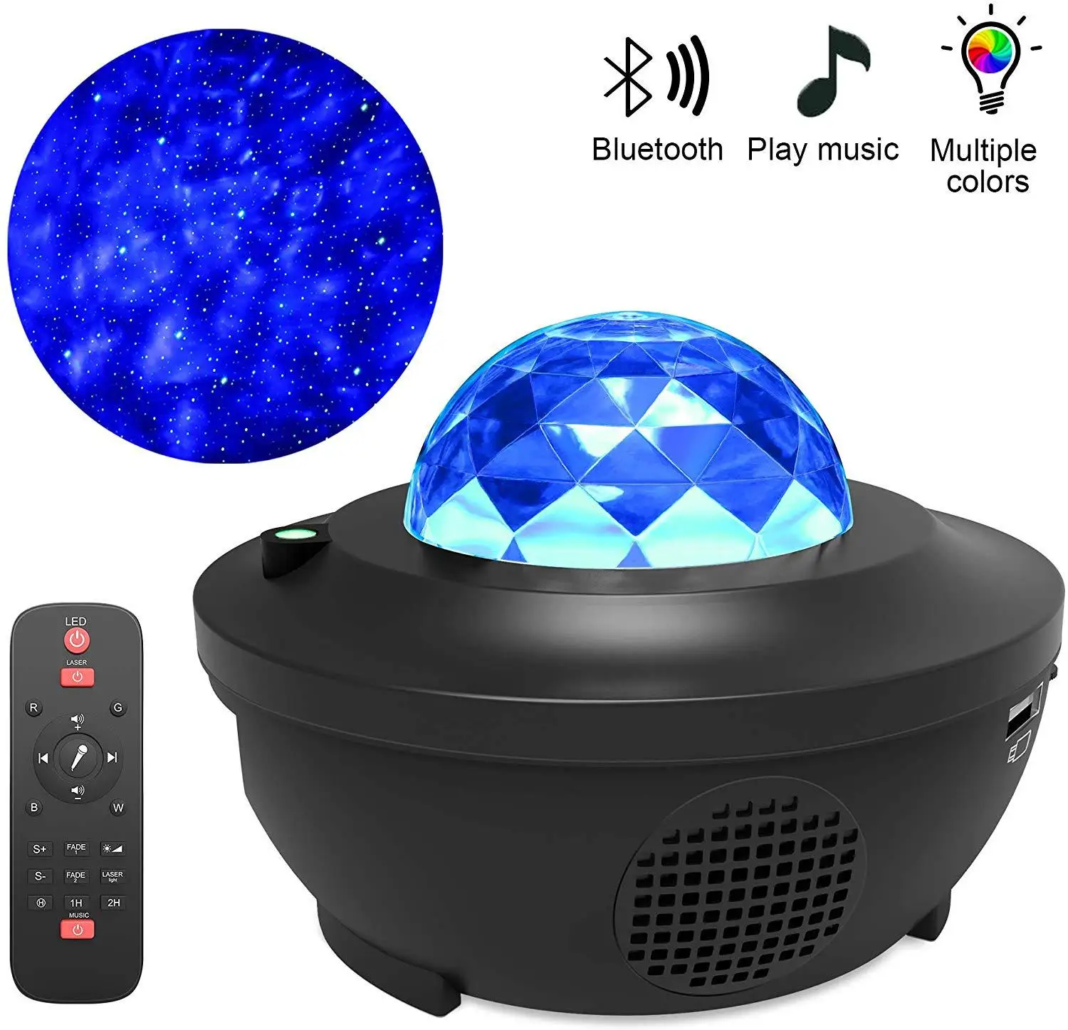 

LED STAR Universe Projection Light, Moon Laser USB Night Light, Sky Waterline Light Hot-selling Style