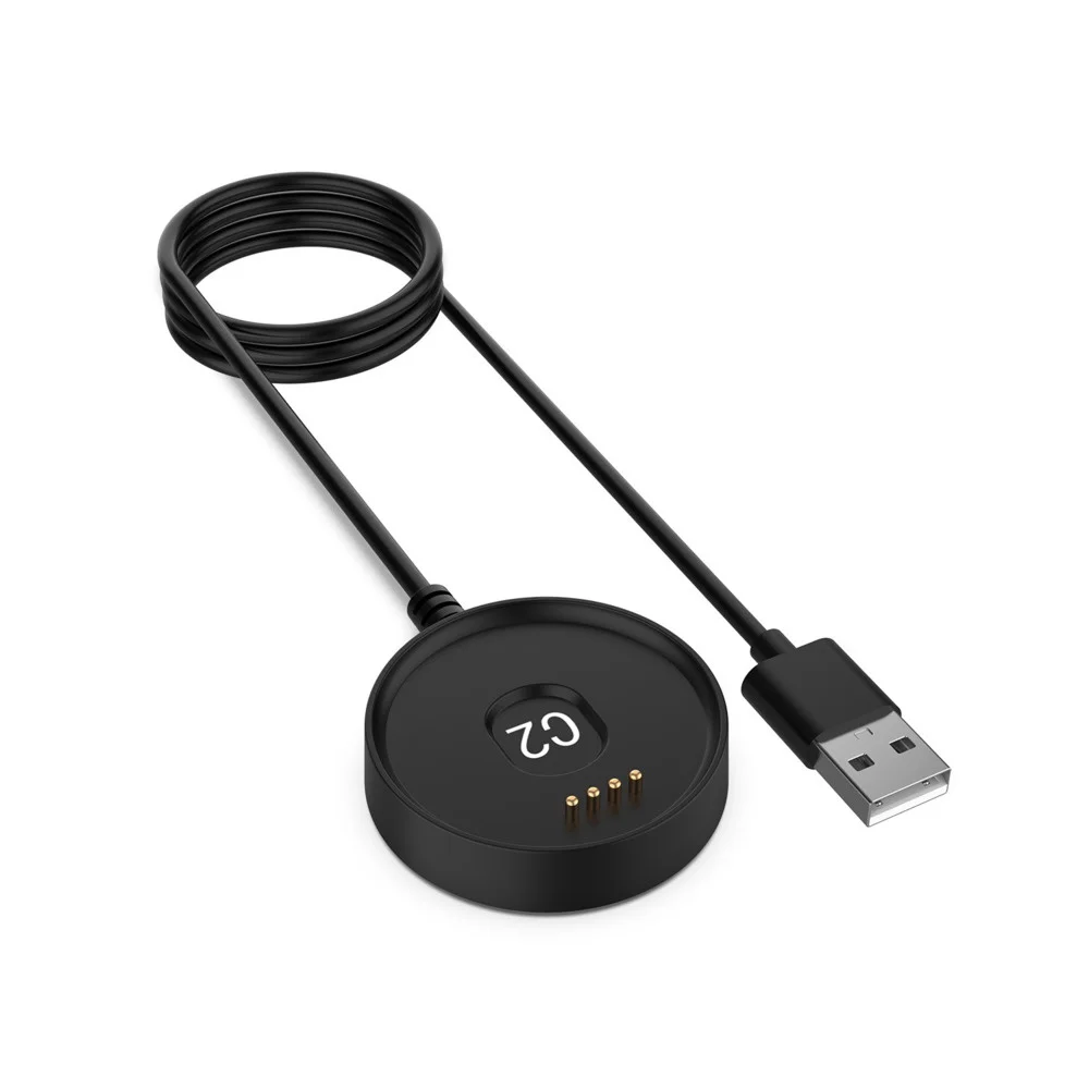

Smart Watch Wire Charging Seat For Ticwatch C2 USB Fast Charging Cable Core Data Cable Line Premium Black Charger Accessories