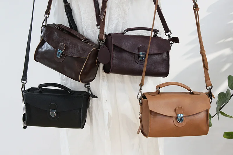 

100% Genuine Leather Women Messenger Purse Casual Flap Classic Brown Lady Shoulder Crossbody Bag Black Super Quality Bag