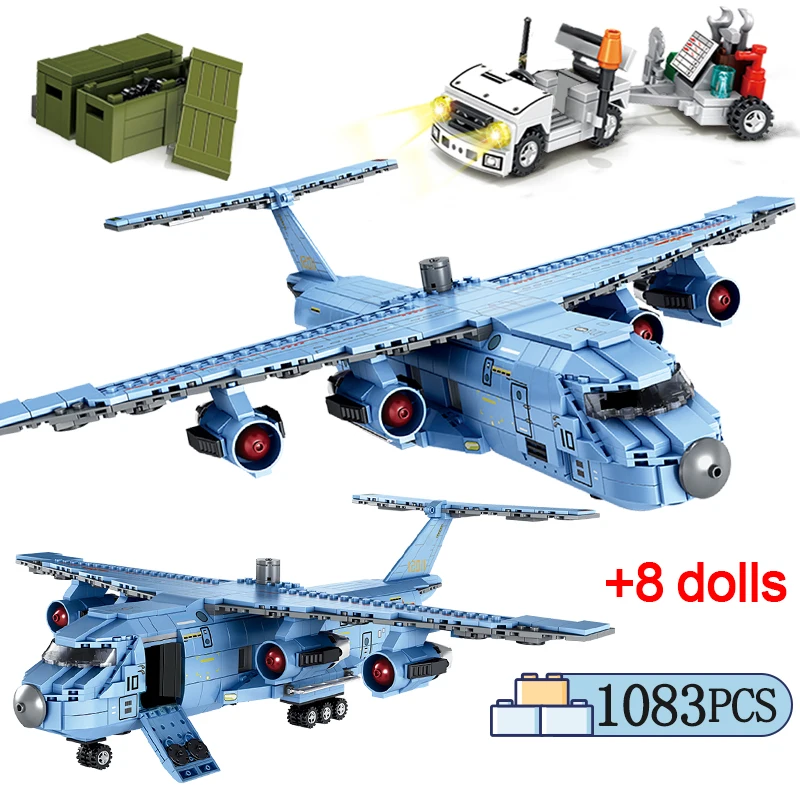 1083 шт. городской полиции WW2 самолета строительные блоки военный спецназ самолет