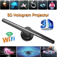 3d display advertising logo light decoration 3d fan hologram projector advertising display hologram fan holographic imaging lamp