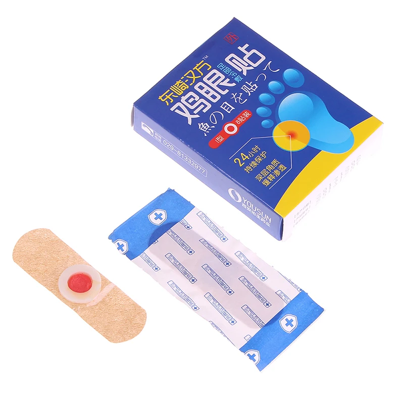 

8Pcs Soft Exfoliating Corn Foot Patch Feet Problem Remove Hard Dead Skin Treatment Removed Foot Plantar Warts Calluses Away