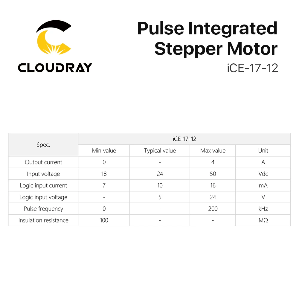 Интегрированный замкнутый драйвер двигателя Cloudray Nema 23 2-фазный двигатель 3000 Нм 4 а
