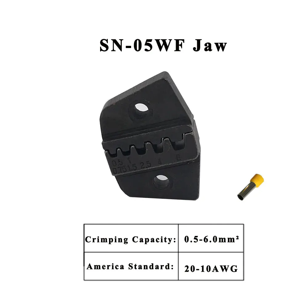 SN-05WF Обжимные клещи для Щековой 190 мм плоскогубцы флаг типа Женский изоляции SN-28B SN-48B SN-02B SN-02C высокая твердость челюсти инструменты - Цвет: SN-05WF