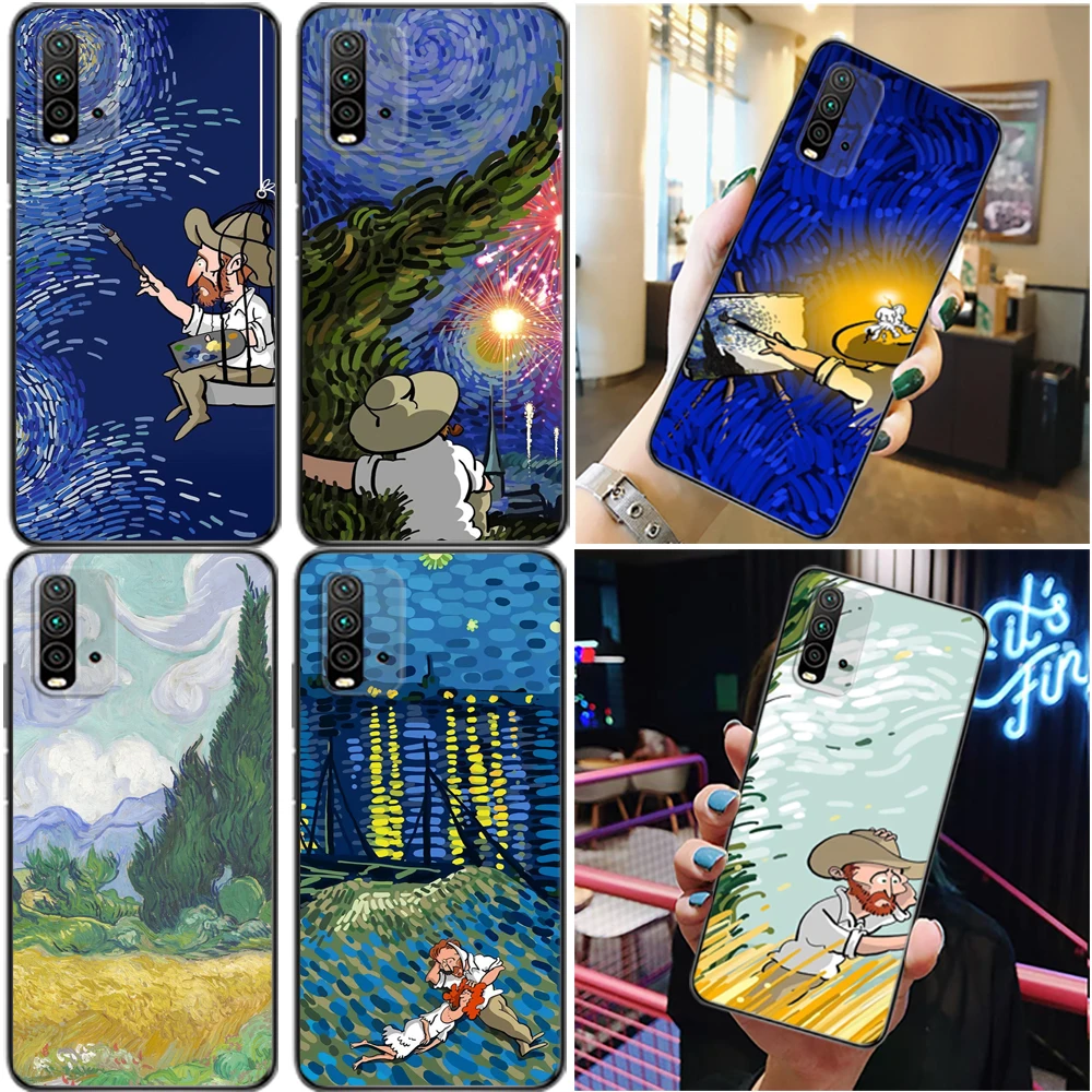 

Oil Painting Art Van Gogh Phone Case For Xiaomi Redmi Note 9 9T 9 Pro 9S 9 Pro 5G 9 Pro Max Carcasa Cases Funda Coque