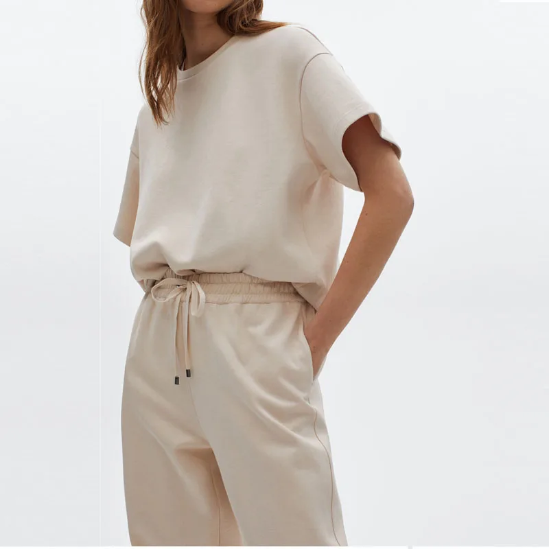 

High Quality Solid T Shirt England Style Women T-shirt Short Sleeve Fashion Shirt Tops Female Casual Loose Oversized T-shirt