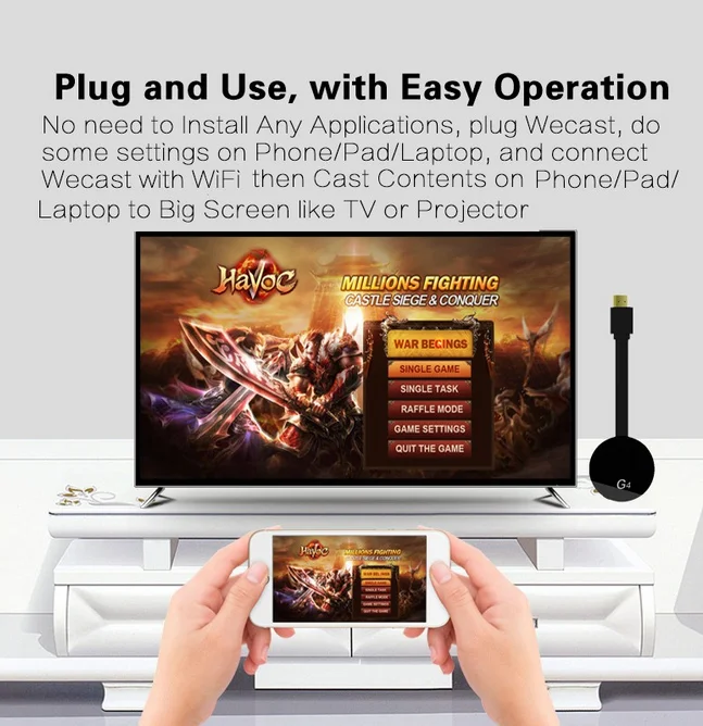 Wi Fi беспроводной потоковый медиа плеер адаптер для Android/iphone на HDMI Lightning hdmi