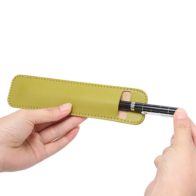 

PU leather pencil case School pen storage bag cute pen case kawaii Pen protective sleeve small Sign pen cover Leather case gifts