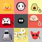 3D чехол для наушников Huawei Freebuds 3, силиконовый чехол с милым изображением собаки, чехол для Huawei Freebuds 3, чехол с брелоком