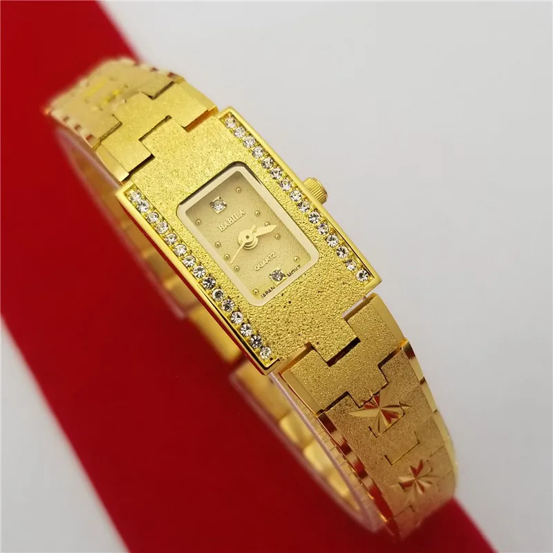 24K Thick Plated Table Decorations Alluvial Gold Watch Trend The New 2021 women watches luxury Titanium  Buckle enlarge