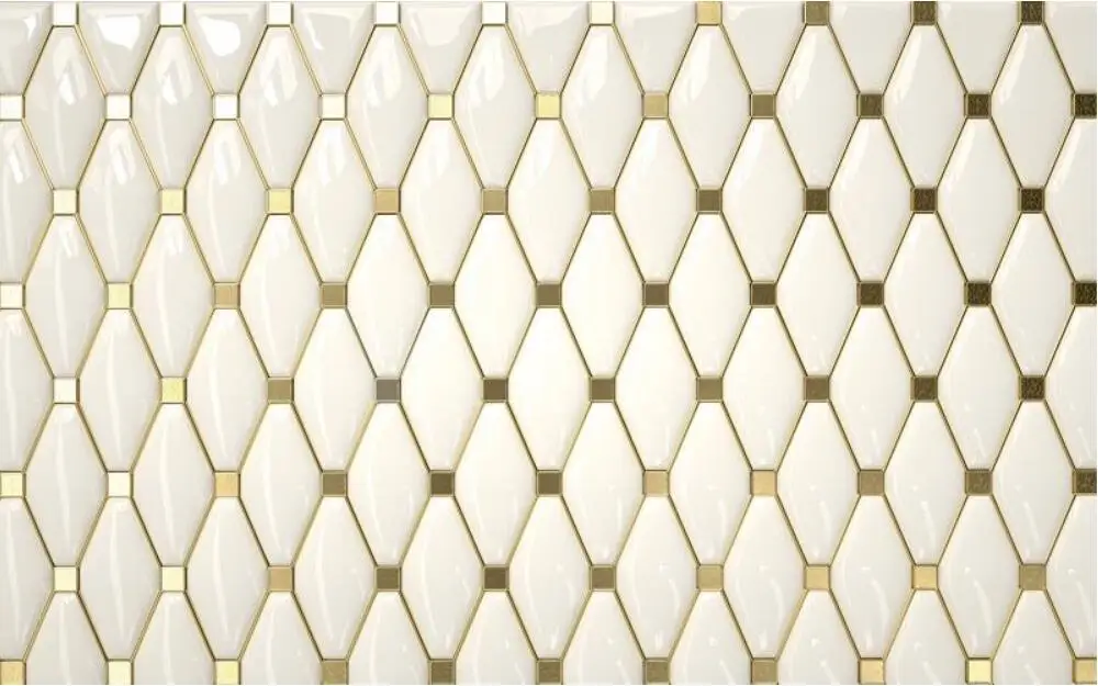 Moda Moderna, Gold Checkered Wall Papers, Home Decor