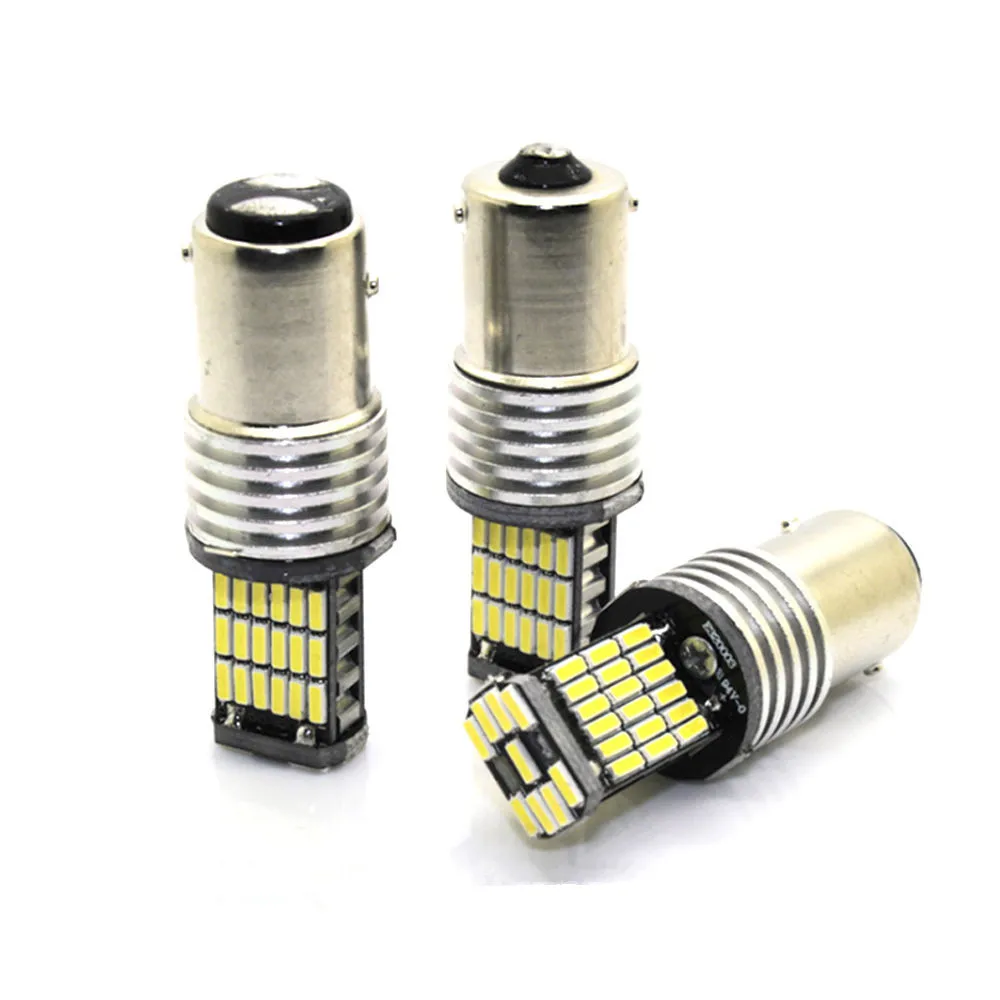 2 шт. 1156 Ba15S P21W 1141 R5W 921 45 SMD светодиодный 4014 Авто габаритный фонарь стоп сигнал лампы