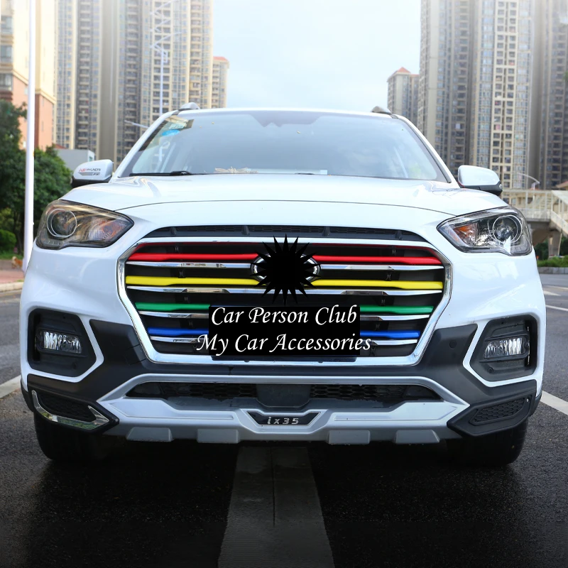 Накладка на переднюю головку для Hyundai ix35 2018 2019 крышка с центральной решеткой