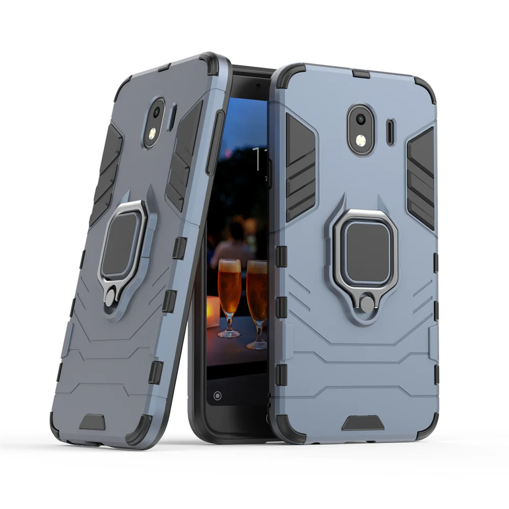 

For Samsung Galaxy J4 2018 Case Shockproof Combo Ring Holder Case For Samsung J4 Plus 2018 J415F SM-J415F Galaxy J4 J400 Coque