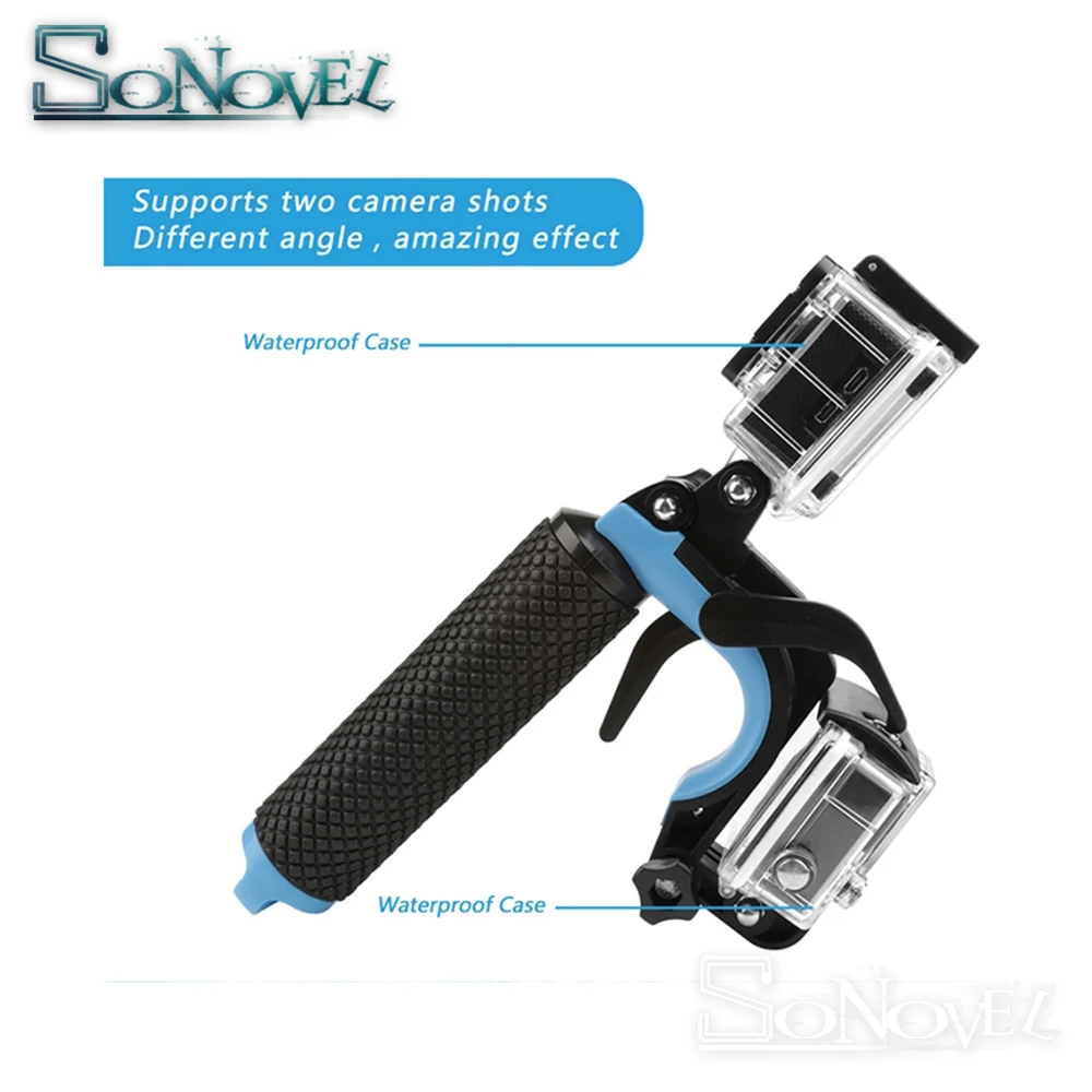 Съемка плавающей рукоятка-поплавок пистолет триггер набор для GoPro Hero 7 6 5 черный