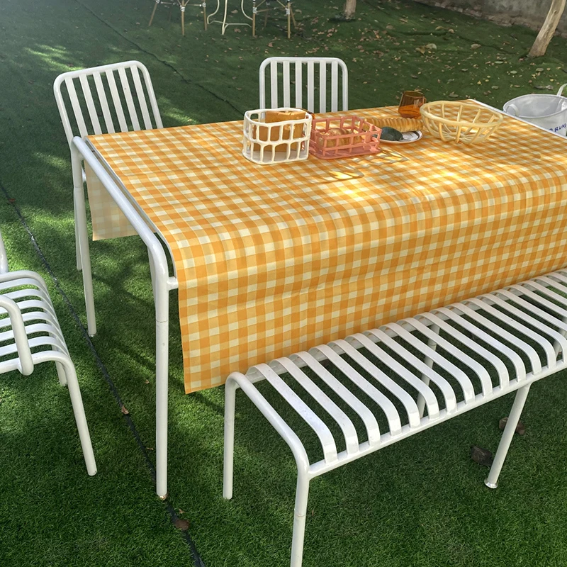 Клетчатая скатерть для стола вечерние ринки свадьбы улицы салонного чайного