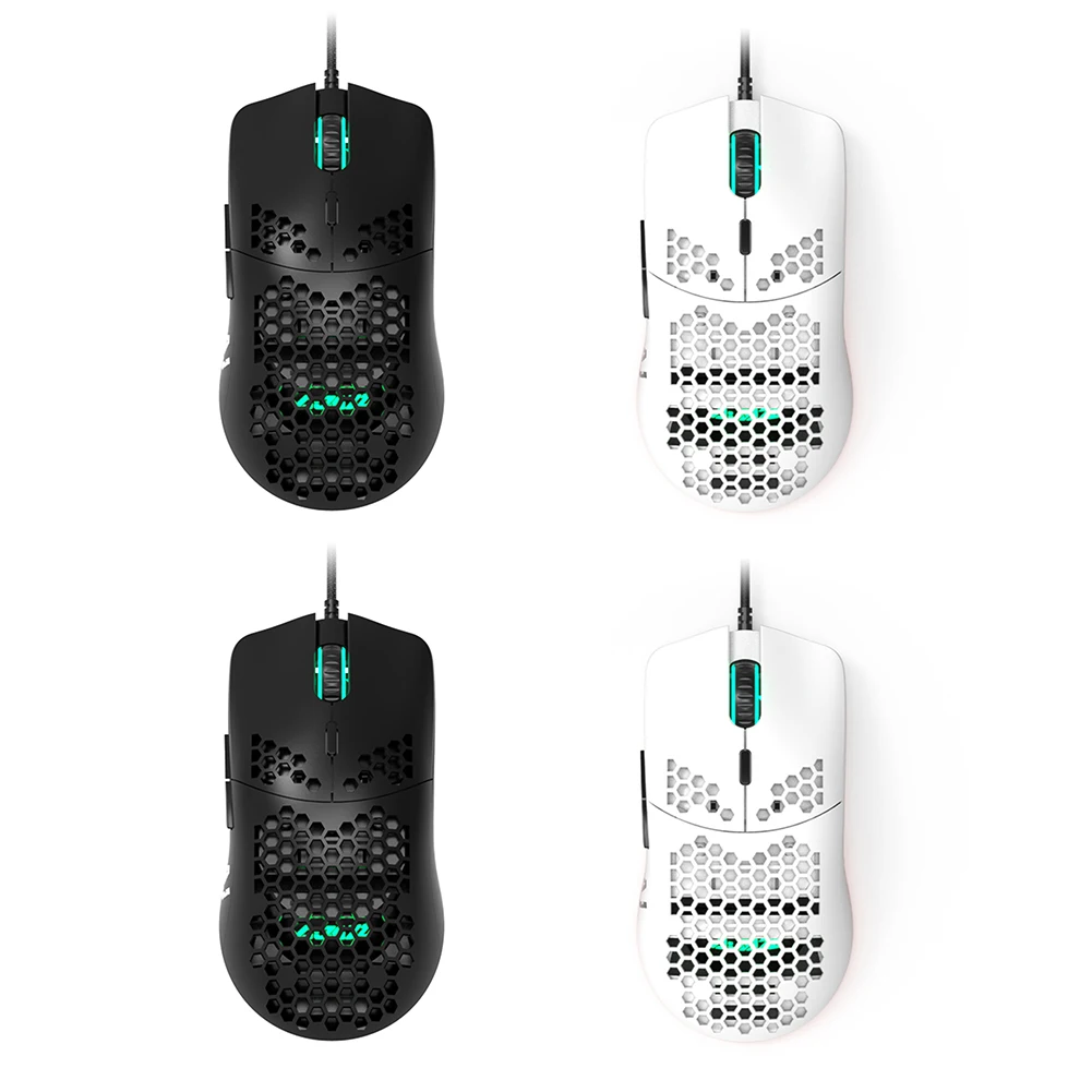 Новая легкая проводная мышь AJ390 игровая с отверстиями 6 DPI регулируемая 7 клавиш