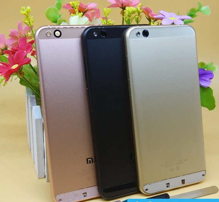 Оригинал для Xiaomi Mi5C MI 5C 5 15 ''крышка аккумулятора Металлическая Задняя крышка